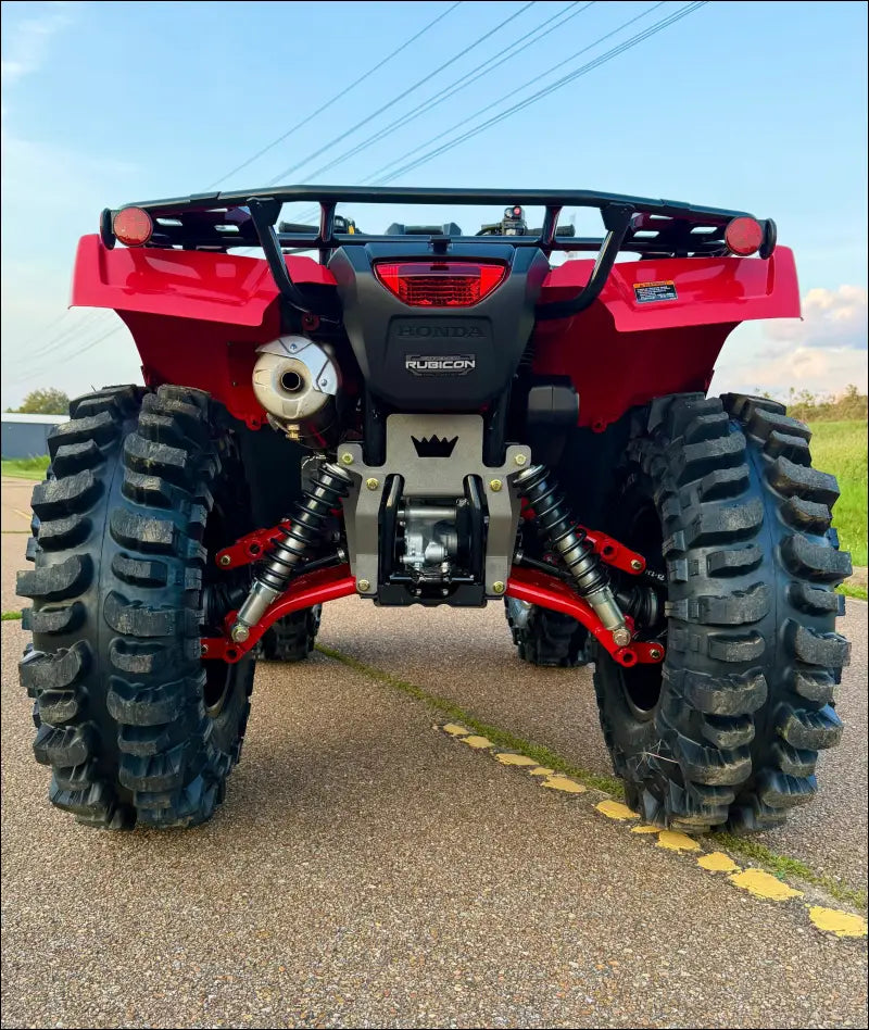 HONDA FOREMAN RUBICON REAR RAKED A-ARMS - BLACK / NO FRAME BRACE