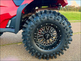 HONDA FOREMAN RUBICON REAR RAKED A-ARMS - BLACK / MOORHEAD COMPLETE FRAME BRACE KIT