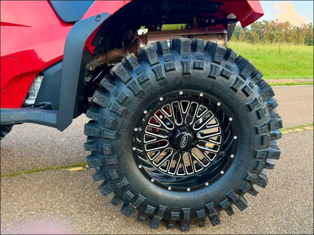 HONDA FOREMAN RUBICON REAR RAKED A-ARMS - BLACK / MOORHEAD COMPLETE FRAME BRACE KIT