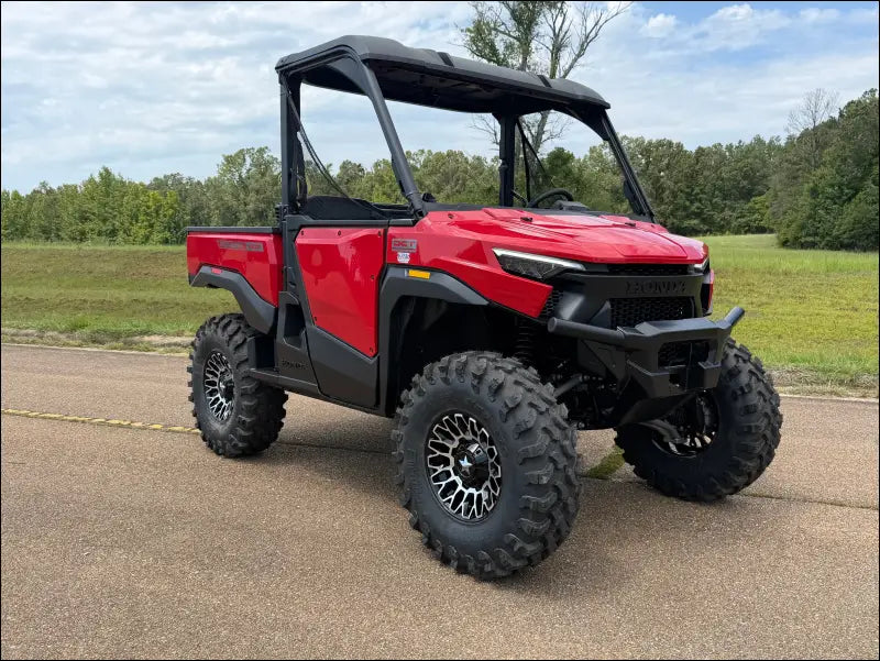 Honda Pioneer 1000 forward a-arms - Black / REUSE OEM ARMS / MOORHEAD REAR FRAME BRACE PLATE WITH BOLTS