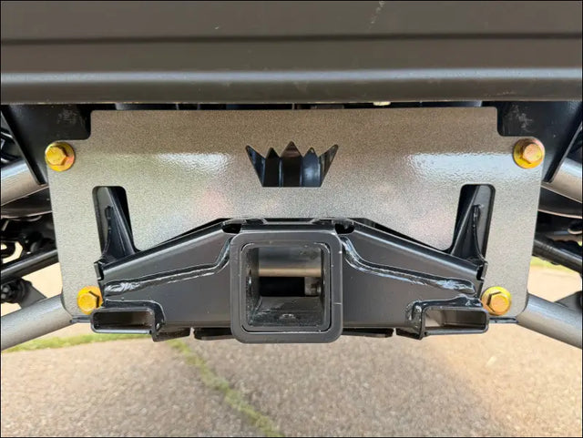 Honda Pioneer 1000 rear frame brace plate - Black