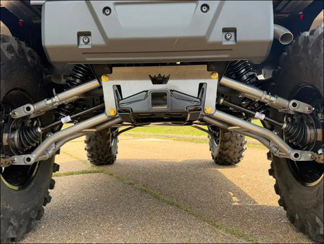 Honda Pioneer 1000 rear frame brace plate - SILVER