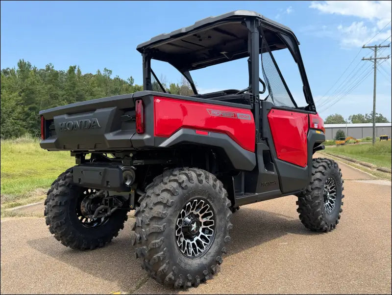 Honda Pioneer 1000 rear raked a-arms - Black / NO FRAME BRACE PLATE