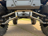 Honda Pioneer 1000 rear raked a-arms - SILVER / FRAME BRACE PLATE WITH BOLTS