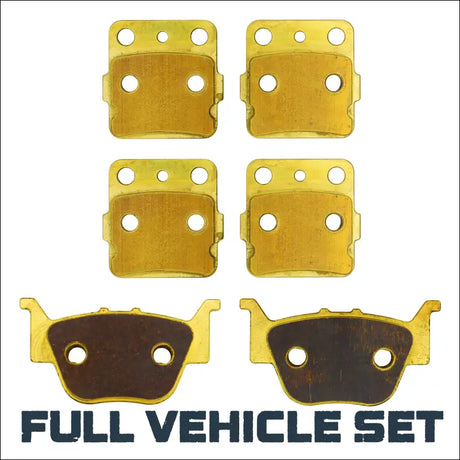 Honda Rancher/Foreman TRX420/TRX500/TRX520 2009-2026 Brass Brake Pad Set - Full Vehicle - Brakes