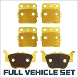 Honda Rancher/Foreman TRX420/TRX500/TRX520 2009-2026 Brass Brake Pad Set - Full Vehicle - Parts & Accessories