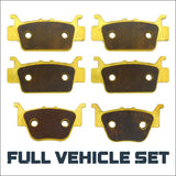 Honda Rincon TRX680/Rubicon 700 2008-2026 Brass Brake Pad Set - Full Vehicle - Brakes