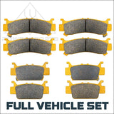 Honda Talon 1000R/1000X/1000X-4 Ceramic Brake Pad Set Front & Rear 2019-2026 - Vehicles Parts