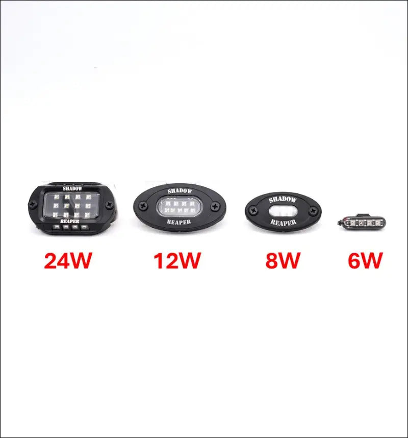 Infinite Offroad | (BASE) - RGB + W ROCK LIGHT KIT - 4PC / SMALL - 4 WATT - LIGHTS