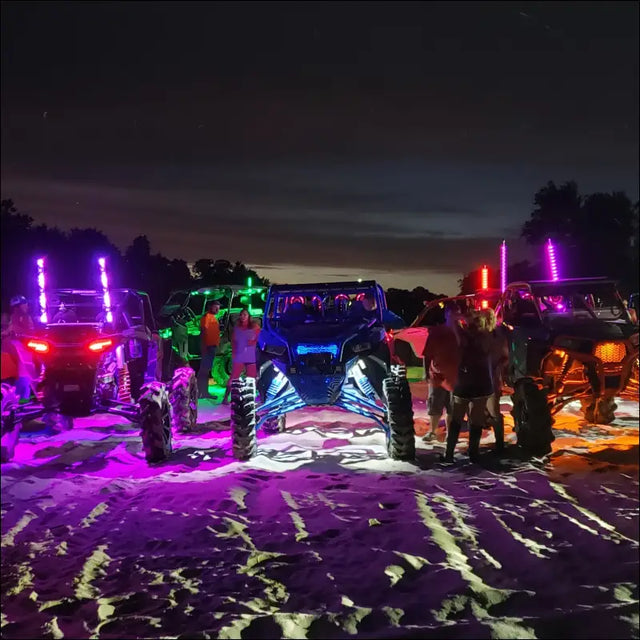 Infinite Offroad | (DOUBLE HELIX) WHIPS - NOT COMPATIBLE WITH ROCK LIGHTS - 2 FT / SINGLE