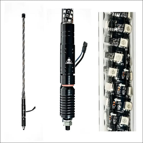 Infinite Offroad (RGB + W) Whips (Compatible With Rock Lights) - 2 Foot / Pair / No Controller - LIGHTS