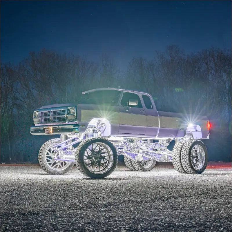 Infinite Offroad | (TRUCK/JEEP) - WHITE SINGLE COLOR ROCK LIGHT KIT - 4 - LIGHTS