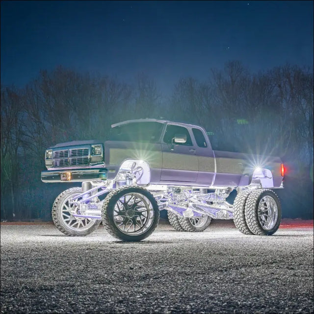 Infinite Offroad | (TRUCK/JEEP) - WHITE SINGLE COLOR ROCK LIGHT KIT - 4 - LIGHTS