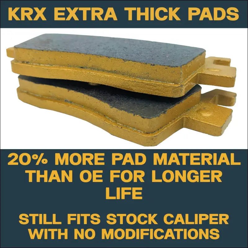 Kawasaki KRX/KRX4 1000 2020-2026 Ceramic Brake Pad Set - Extra Thick 20% more material - Vehicle Parts & Accessories
