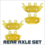 Kawasaki Ridge/Ridge Crew KWF 1000 2024-2026 Brass Brake Pad Set - Rear axle - Vehicle Parts & Accessories