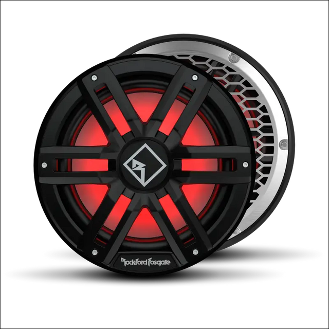 M2 12’’ DVC 4ohm Color Optix Infinite Baffle Marine Subwoofer - Black - Audio