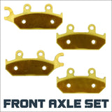 Can-Am Maverick MAX/XDS/XMR 2013-2018 Brass Brake Pad Set - Front Axle - Brakes