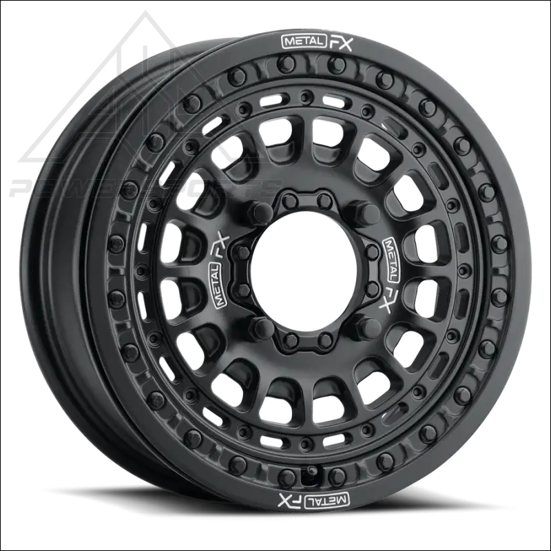 MetalFX OffRoad Hitman 15X6 Beadlock Wheel - Black - Wheels