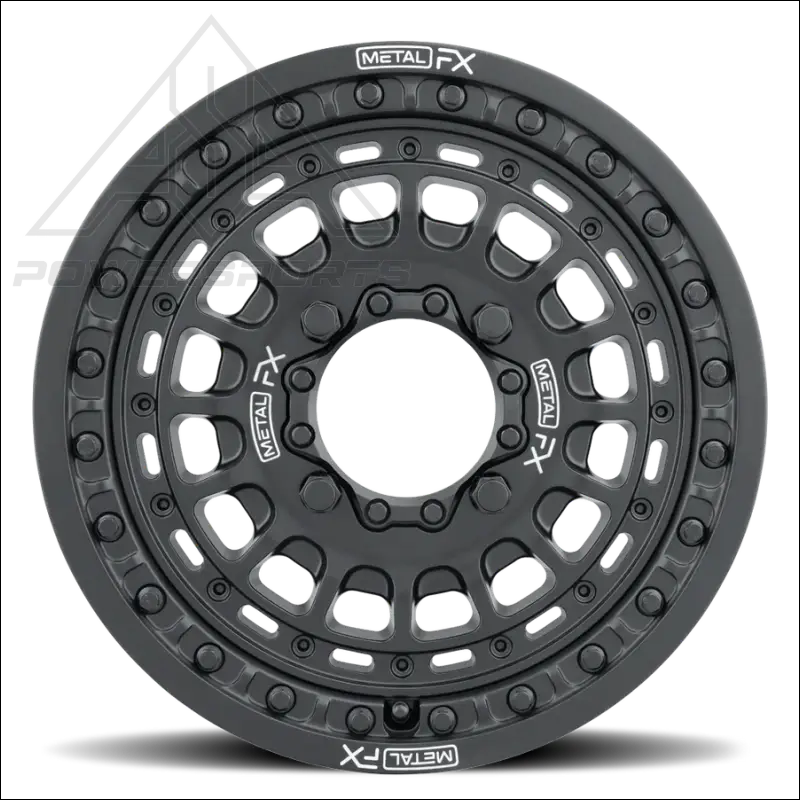 MetalFX OffRoad Hitman 15X6 Beadlock Wheel - Black - Wheels