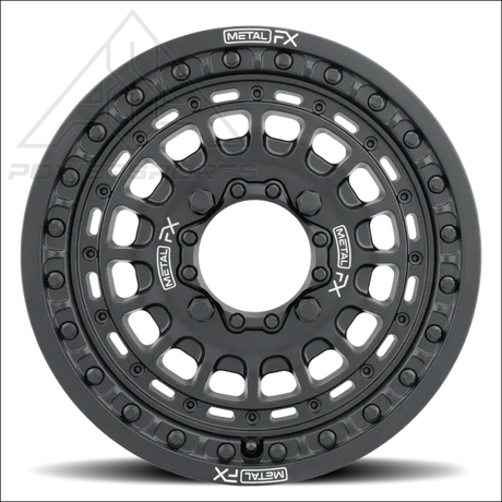 MetalFX OffRoad Hitman 15X6 Beadlock Wheel - Black - Wheels