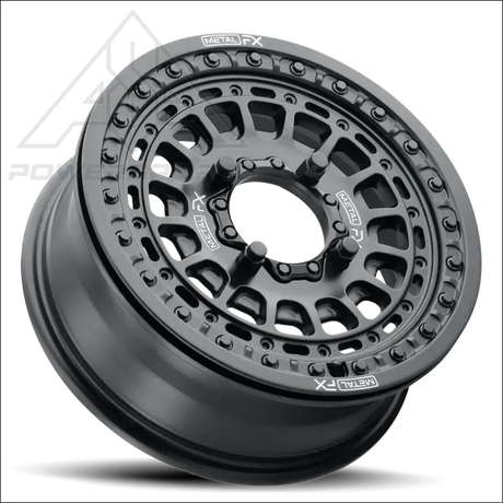 MetalFX OffRoad Hitman 15X6 Beadlock Wheel - Black - Wheels