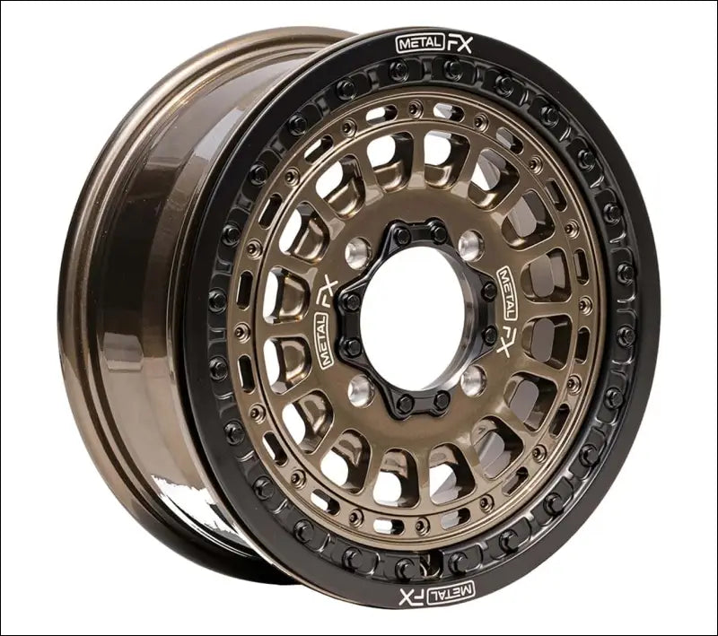 MetalFX OffRoad Hitman 15X6 Beadlock Wheel - Bronze - 4X156 - Wheels