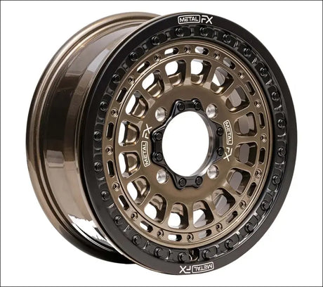 MetalFX OffRoad Hitman 15X6 Beadlock Wheel - Bronze - 4X156 - Wheels