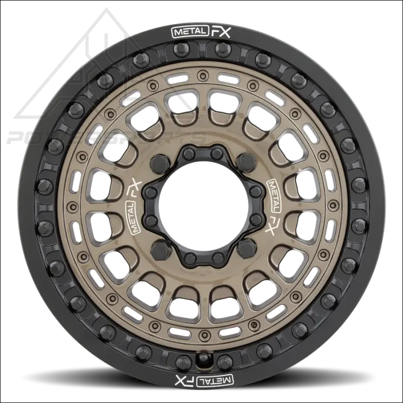 MetalFX OffRoad Hitman 15X6 Beadlock Wheel - Bronze - Wheels