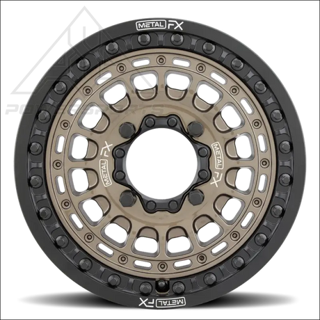 MetalFX OffRoad Hitman 15X6 Beadlock Wheel - Bronze - Wheels