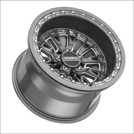 MetalFX Slayer R Beadlock Gunmetal Contrast Cut - 15x8 / 4 + 4 ( + 0mm) / 5x4.5 - Wheels
