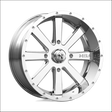 MSA Flash M34 Chrome UTV Rims - 18x7 / 4x137 / Wheels