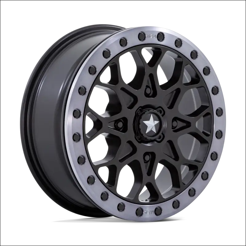 MSA M48 Portal Beadlock - Satin Black Gray Tint Ring