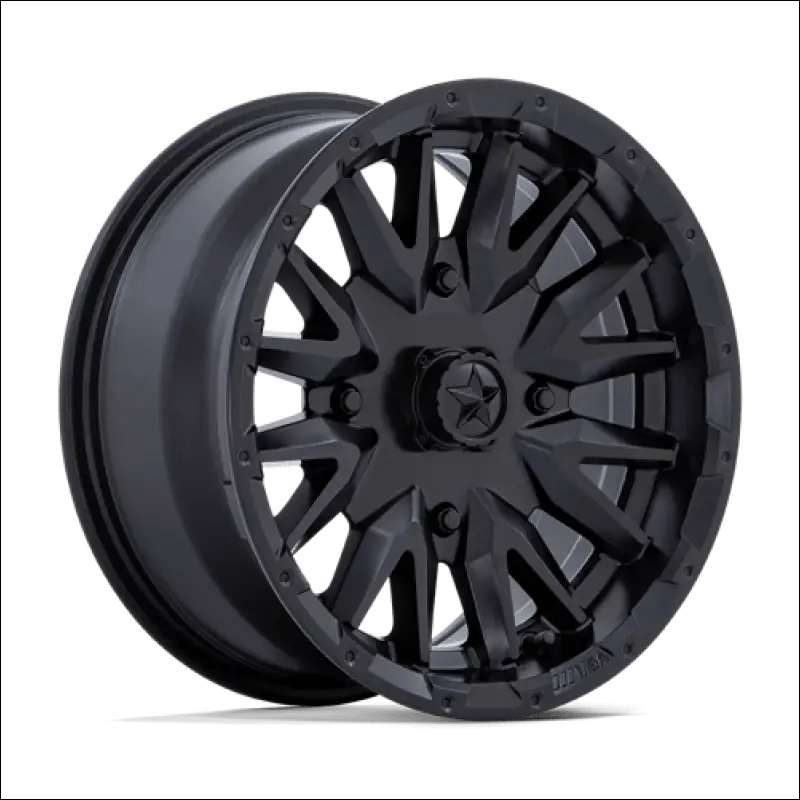 MSA M49 Creed Matte Black UTV Rims - 14x7 / 4x137 / 10 - Wheels