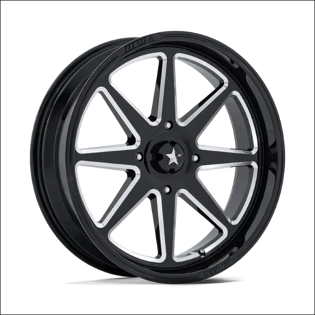 MSA M54 Spark UTV Gloss Black Milled Wheels Cast Aluminum - 15x7 / 5x114.3/5x4.5 / 10