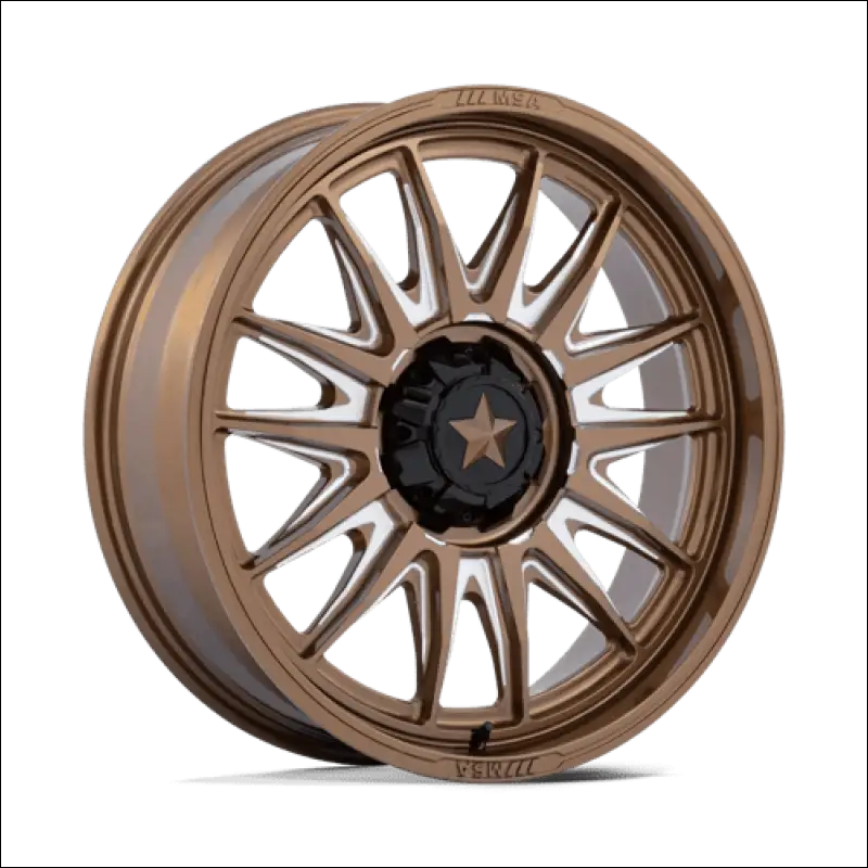 MSA M55 Commander UTV Gloss Bronze Milled Wheels Cast Aluminum - 18x7 / 5x114.3/5x4.5 / 10