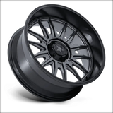 MSA M55 Commander UTV Matte Gunmetal with Black Lip Wheels Cast Aluminum - 20x7 / 4x137/4x156