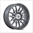 MSA M55 Commander UTV Platinum with Machined Face Wheels Cast Aluminum - 15x7 / 5x114.3/5x4.5 / 10