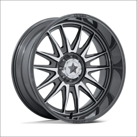 MSA M55 Commander UTV Platinum with Machined Face Wheels Cast Aluminum - 18x7 / 4x110 / 10