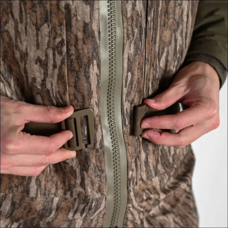 Omega Uninsulated Zip Waders | Mens - Mossy Oak Bottomland - Regular 12