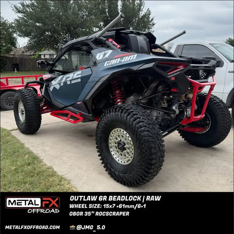 Outlaw 6R Beadlock | Raw - 15x7 | +61mm/6 + 1 | 6x5.5 | 78549 (Maverick R) - Wheels