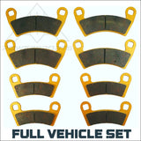 Polaris Ranger 1000/XP 1000/Crew XP SP 570/Kinetic 2018-2026 Ceramic Brake Pad Set - Vehicle Parts & Accessories