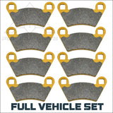 Polaris Ranger 400/500/570/650/700/800 Mid-Size 2004-2022 Ceramic Brake Pad Set - Brakes