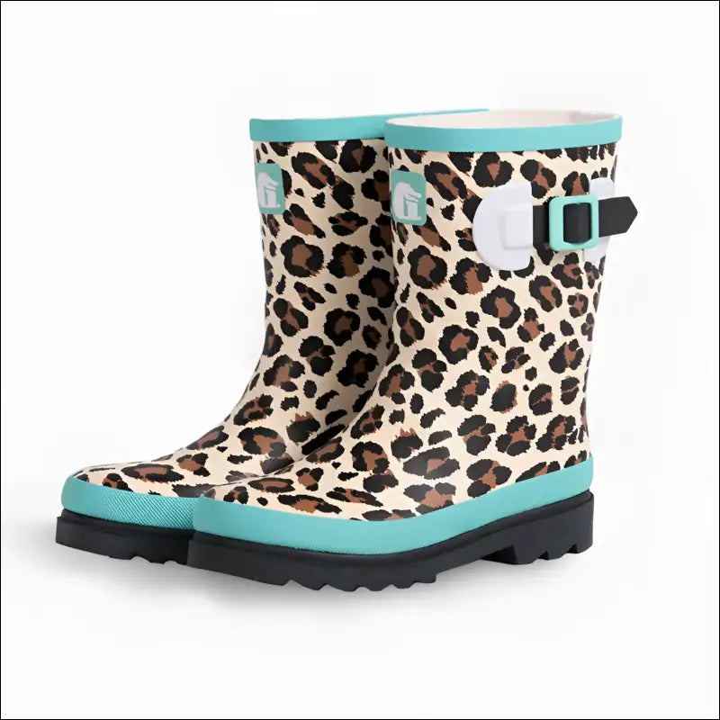Rain Boots | Kids - Leopard - 7 - Footwear