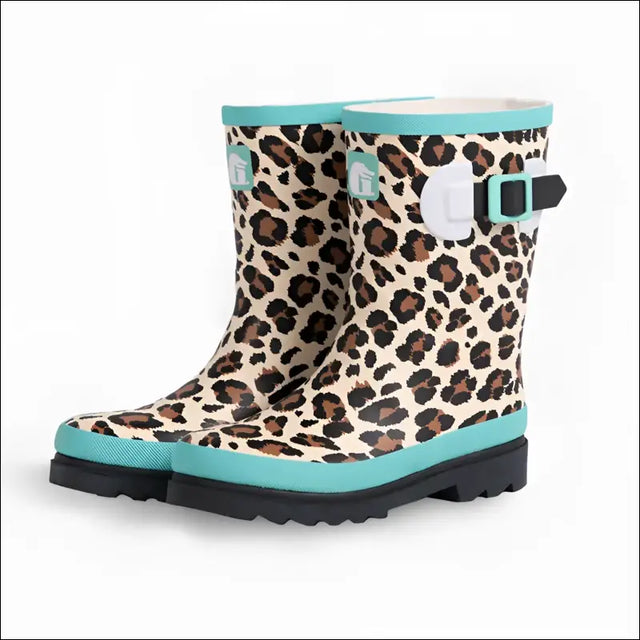 Rain Boots | Kids - Leopard - 7 - Footwear