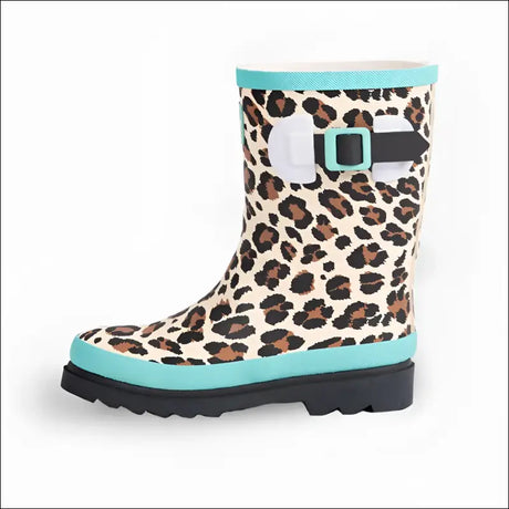 Rain Boots | Kids - Leopard - 8 - Footwear