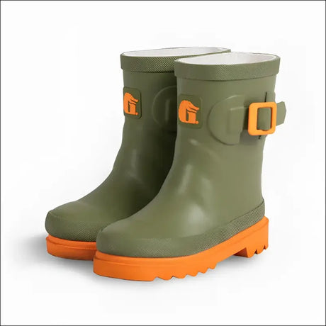 Rain Boots | Kids - Olive - 7 - Footwear