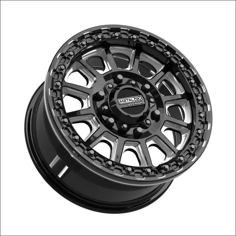 Rampage 6R Beadlock | Gloss Black Contrast Cut - 15x7 | +38mm/5 + 2 | 6x5.5 | 78812 (Maverick R)