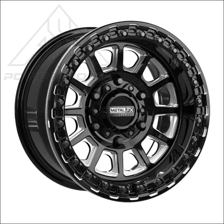 Rampage 6R Beadlock | Gloss Black Contrast Cut - Wheels