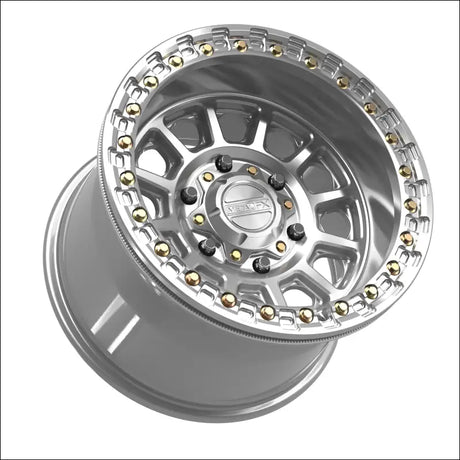 Rampage 6R Beadlock | Gloss Silver Machined - 15x10 | +0mm/5 + 5 | 6x5.5 | 78845 (Maverick R) - Wheels