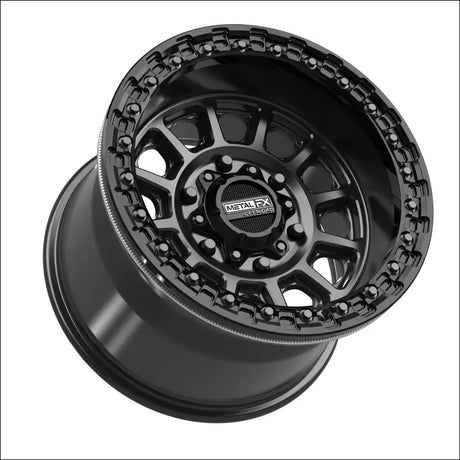 Rampage 6R Beadlock | Satin Black w/ Gloss Ring - 15x10 | +0mm/5 + 5 | 6x5.5 | 78846 (Maverick R) - Wheels